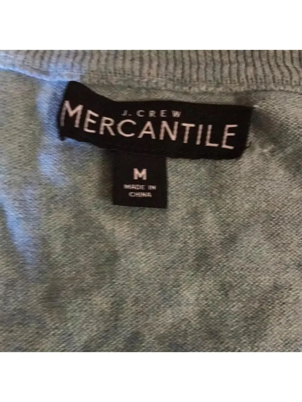 J.Crew Mercantile V Neck Sweater Men’s M Green 100% Cotton Lightweight Knit